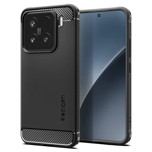 Telefontok Xiaomi 15 5G - SPIGEN Rugged Armor - matt fekete hátlap tok