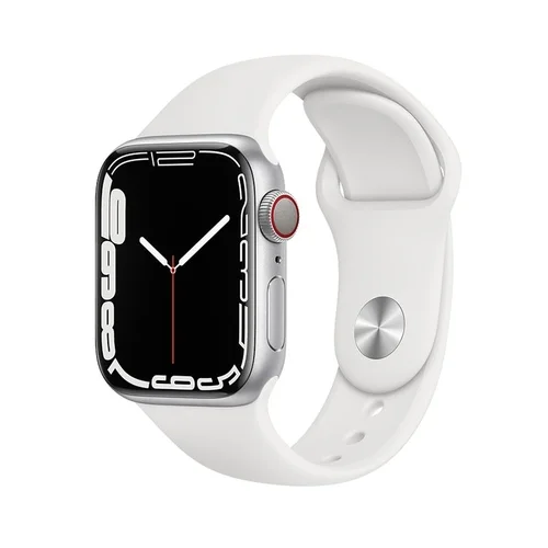 Apple Watch Series 1/2/3 (38 / 40 / 41 mm) okosóra szíj - F- Design FS01 - fehér szilikon szíj