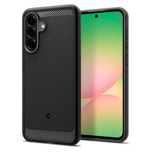 Telefontok Samsung Galaxy A56 5G - SPIGEN RUGGED ARMOR matt fekete tok