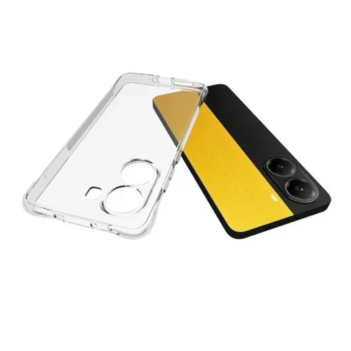 Telefontok Xiaomi Poco X7 Pro 5G - 2mm-es átlátszó szilikon hátlap tok