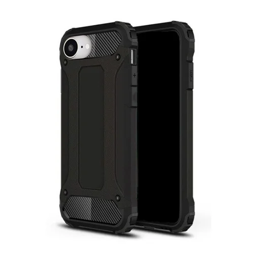 Telefontok iPhone 16e - Defender II fekete ütésálló hátlap tok