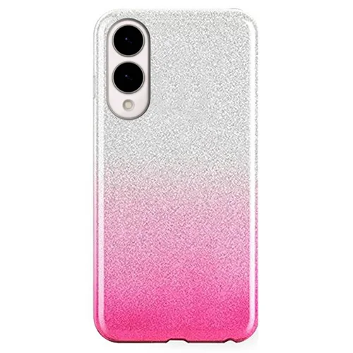 Samsung Galaxy S25 Edge telefontok - Ezüst / pink Shiny tok