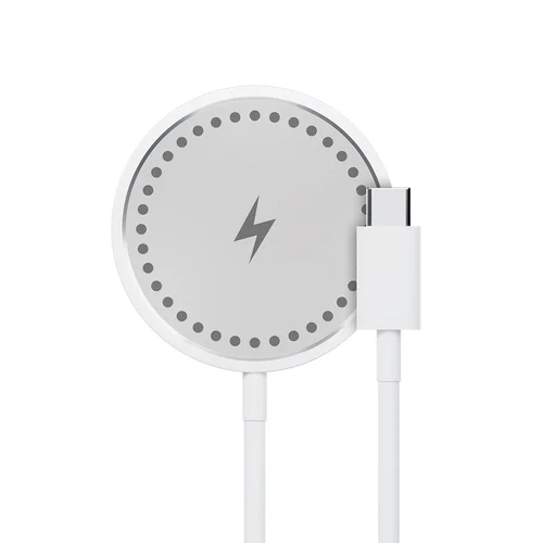 Maxlife MXWC-05 - fekete vezeték nélküli (Wireless) MagSafe kompatibilis töltőpad 15W + Type-C (USB-C) kábel