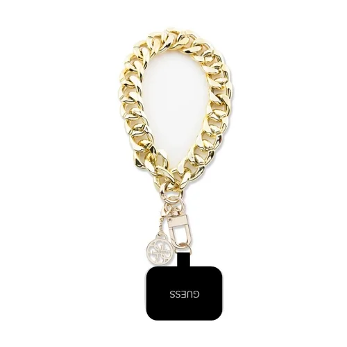 Guess - Hand Strap 4G Charm arany karlánc - univerzális tokba helyezhető csuklópánt