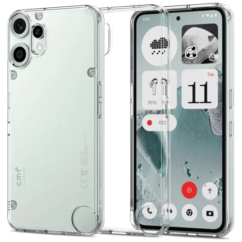 Nothing CMF Phone 2 Pro telefontok - Tech-Protect Flexair Hybrid - átlátszó műanyag hátlap tok, szilikon kerettel ﻿