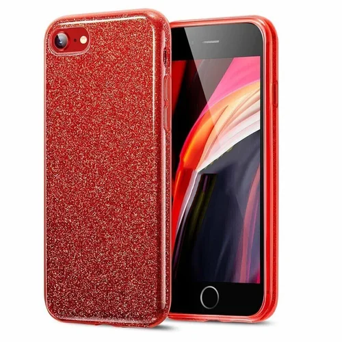 iPhone SE3 2022 telefontok - Larte shiny - bordó csillámos hátlap tok