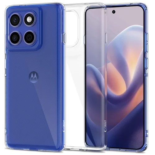 Motorola Edge 60 Pro telefontok - Tech-Protect Flexair Hybrid - átlátszó műanyag hátlap tok, szilikon kerettel ﻿