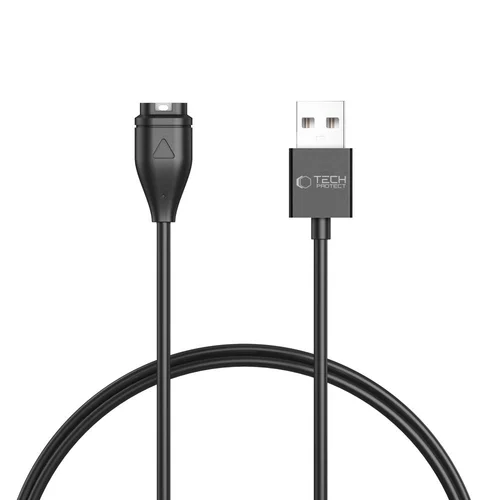 Tech- Protect Ultraboost MC04 - Garmin sportóra töltő, fekete USB kábellel