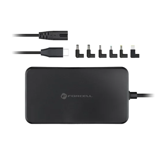 Forcell F-Energy E856 - laptop hálózati töltő, 6db csatlakozóval, 65W