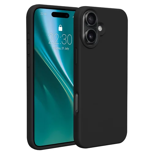 iPhone 17 telefontok - fekete szilikon hátlap tok ﻿