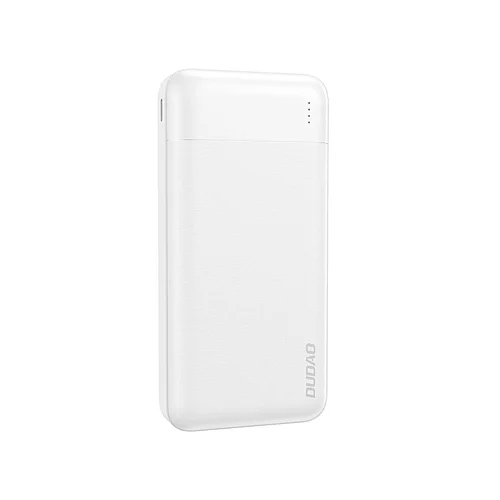 Dudao K18 - USB / Type-C (USB-C) / MicroUSB fehér powerbank, 10000 mAh