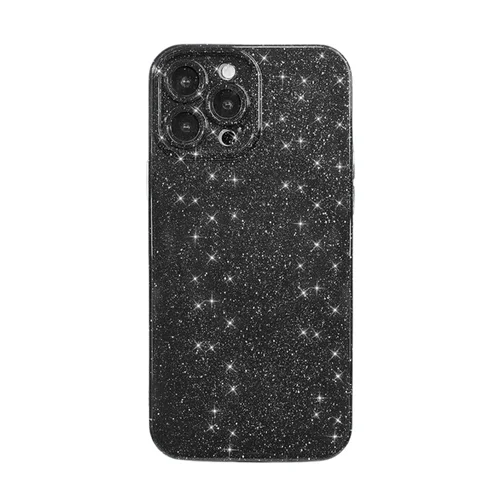Telefontok iPhone 13 Pro Max - Larte shiny - fekete csillámos hátlap tok ﻿