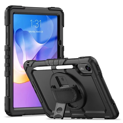Tablettok Xiaomi Redmi Pad 2 (11 coll) - SOLID360 ütésálló, kitámasztható, fekete tablet tok