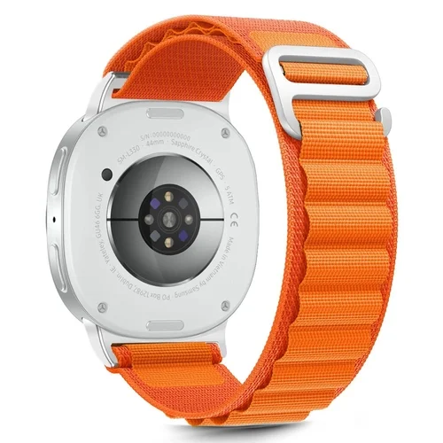 Samsung Galaxy Watch 8 / Classic (40 / 44 / 46 mm) okosóra szíj - TECH-PROTECT Nylon Pro narancs szövet szíj