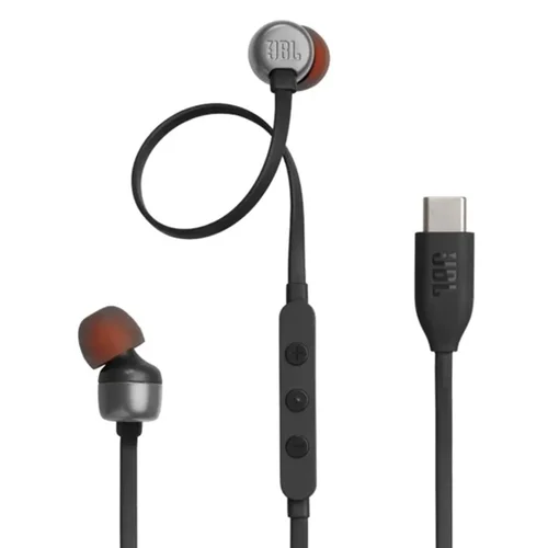 Headset JBL Tune 310C - fekete hangerőszabályzós stereo headset, Type-C (USB-C) csatlakozóval