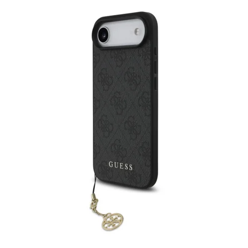 Telefontok iPhone 17 Air - Guess 4G Charm Tone on Tone Szürke hátlap tok