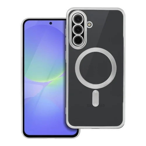 Telefontok Samsung Galaxy S25 FE - ELECTRO MAG - MagSafe kompatibilis átlátszó/ezüst hátlap tok