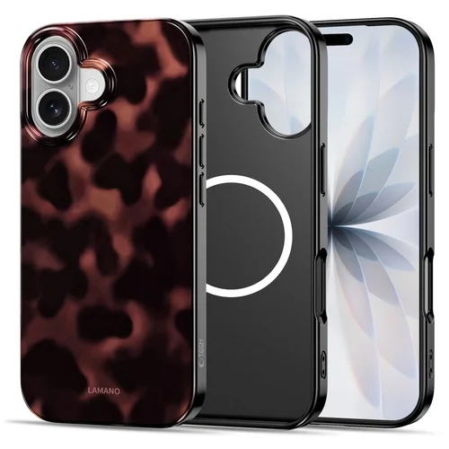 Telefontok iPhone 17 - LAMANO - MagSafe kompatibilis párduc mintás hátlap tok