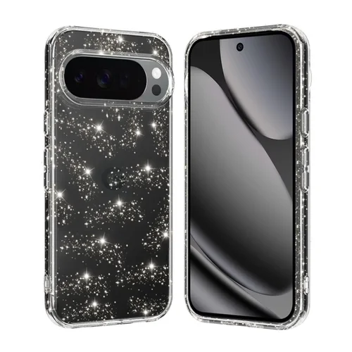 Telefontok Google Pixel 10 Pro - Glitter - átlátszó csillámos hátlap tok