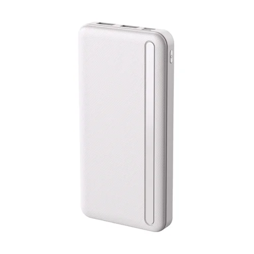 Powerbank Setty PB1-100 - 2XUSB / Type-C / MicroUSB portos fehér power bank, 10000 mAh, LED kijelzővel