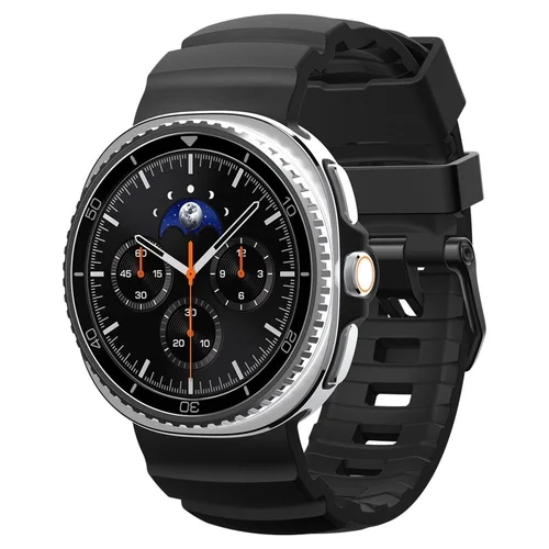 Samsung Galaxy Watch 8 / Classic (40 / 44 / 46 mm) - SPIGEN WBS2 BAND fekete szíj