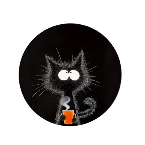 Egérpad - Fekete macska egérpad