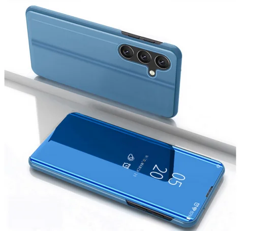 Telefontok Samsung Galaxy S25 - Kék Clear View Tok