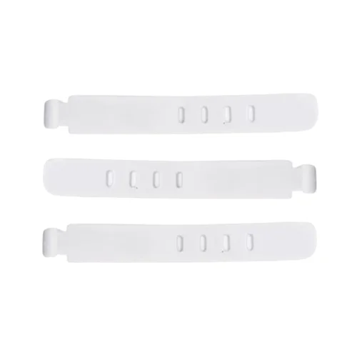 Kábelrendező - 3db fehér, szilikon kábelrendező szalag