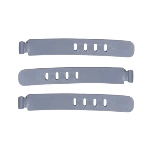 Kábelrendező - 3db szürke, szilikon kábelrendező szalag