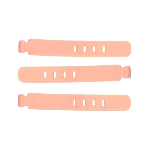 Kábelrendező - 3db barackvirág, szilikon kábelrendező szalag