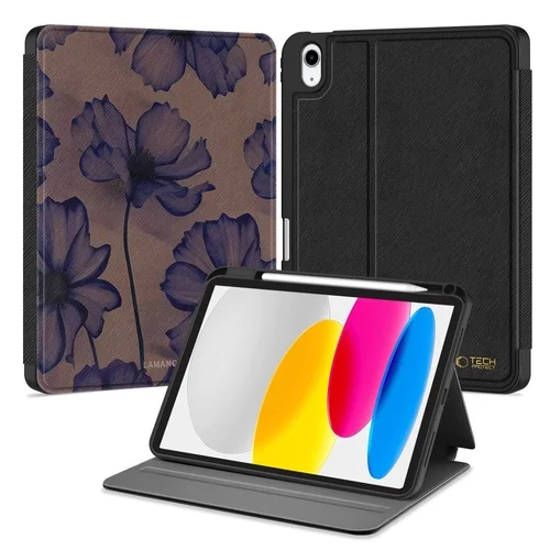 Tablettok iPad 10.9 (iPad 10) - LAMANO VELVET NIGHT mintás smart case, ceruza tartóval