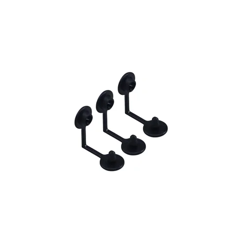 Univerzális műanyag záróklipsz - fekete (3db)