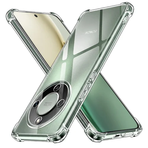 Telefontok Honor Magic8 Lite - Ütésálló átlátszó hátlap tok