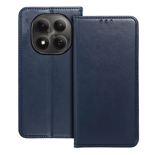 Telefontok Xiaomi Redmi Note 15 Pro 5G - Smart Magnetic kék szilikon keretes mágneses könyvtok