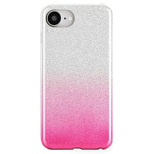 Telefontok iPhone 17e - Ezüst / pink Shiny tok