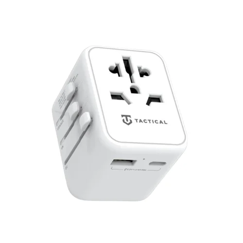 Telefon töltő: Tactical PTP Travel - USB / Type-C (USB-C) portos hálózati töltőfej, 4 dugaljszabvánnyal