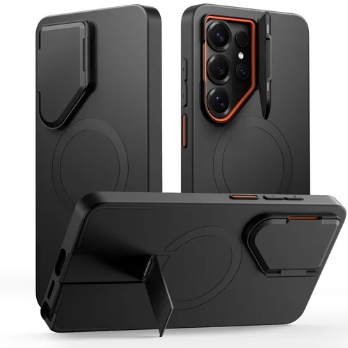 Telefontok Samsung Galaxy S26 Ultra - Tech- Protect Kevlar Aura - MagSafe kompatibilis hátlap tok, fekete