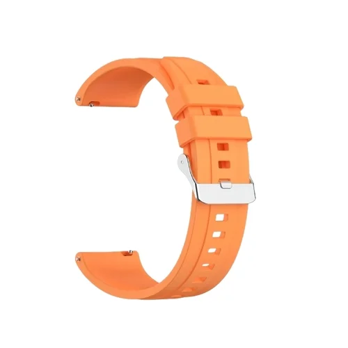 Okosóra szíj - Xiaomi Watch S3 - narancssárga szilikon szíj (22 mm)