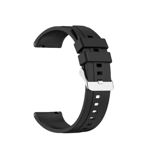 Okosóra szíj - Samsung Galaxy Watch7 - fekete szilikon szíj (szíj szélesség: 20 mm)