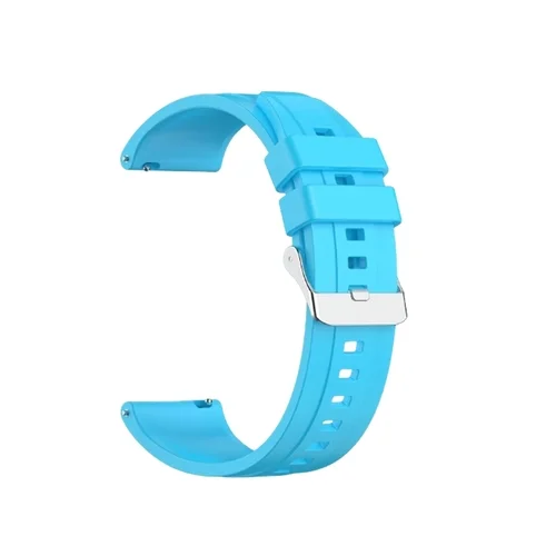 Okosóra szíj - Samsung Galaxy Watch 3 (41 mm) - világoskék szilikon szíj (szíj szélesség: 20 mm)