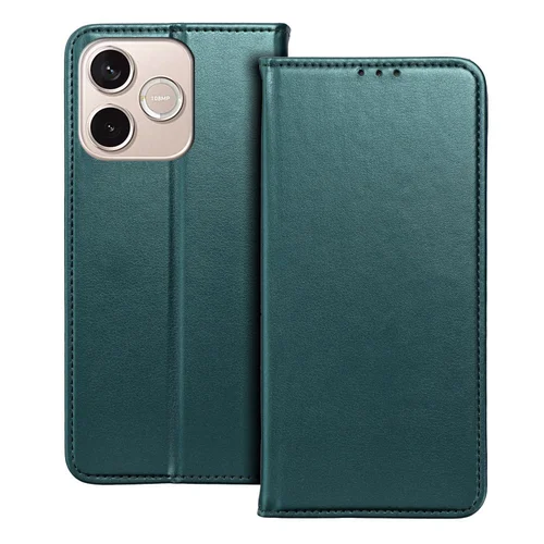 Telefontok Honor 600 Lite 5G - Smart Magnetic zöld szilikon keretes mágneses könyvtok