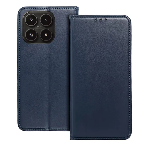 Telefontok Xiaomi 17 - Smart Magnetic kék szilikon keretes mágneses könyvtok