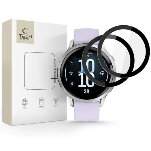 Garmin Venu 4 (41 mm) - okosóra flexi üvegfólia fekete kerettel (2db) ﻿