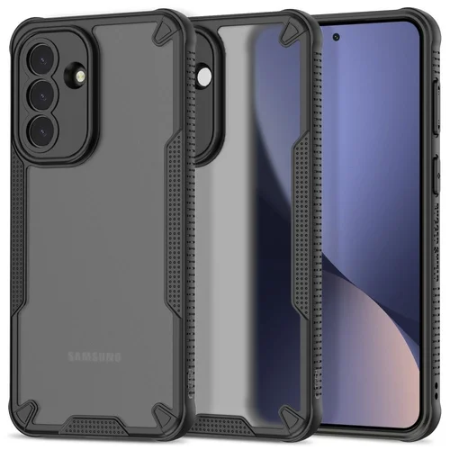 Telefontok Samsung Galaxy A57 5G - Tech-Protect RUGGED SHIELD - műanyag hátlap tok, fekete szilikon kerettel