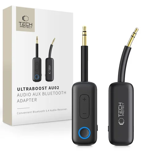 Tech-Protect Ultraboost AU02 - Bluetooth-os audio adapter, AUX csatlakozóval (1db)