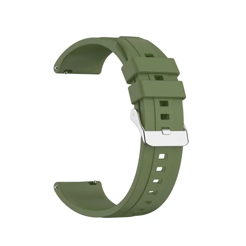 Okosóra szíj - Xiaomi Watch S1 / Watch S1 Active - olívazöld szilikon szíj (22 mm)