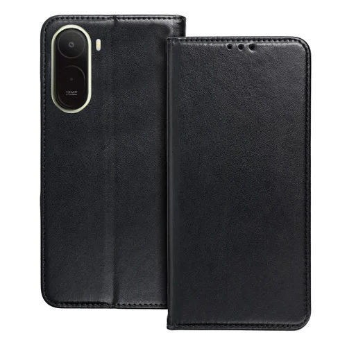 Telefontok Xiaomi Redmi A7 Pro - Smart Magnetic fekete szilikon keretes mágneses könyvtok