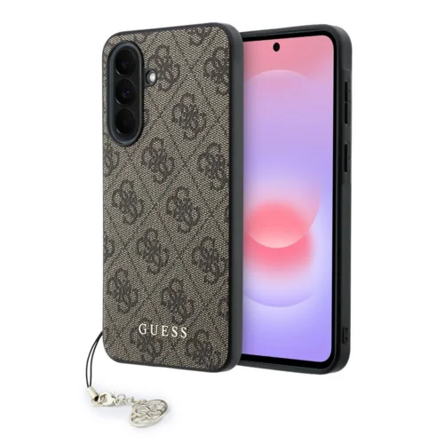 Telefontok Samsung Galaxy A37 5G - Guess 4G Charm Hátlaptok - Barna
