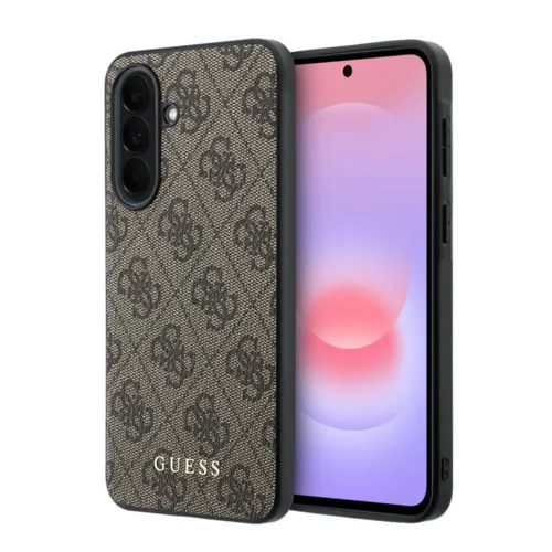 Telefontok Samsung Galaxy A37 5G - Guess Metal Classic Logo Hátlaptok - barna