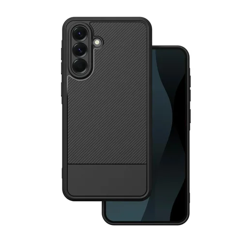 Telefontok Samsung Galaxy A57 5G - Simple Carbon - fekete szilikon hátlap tok